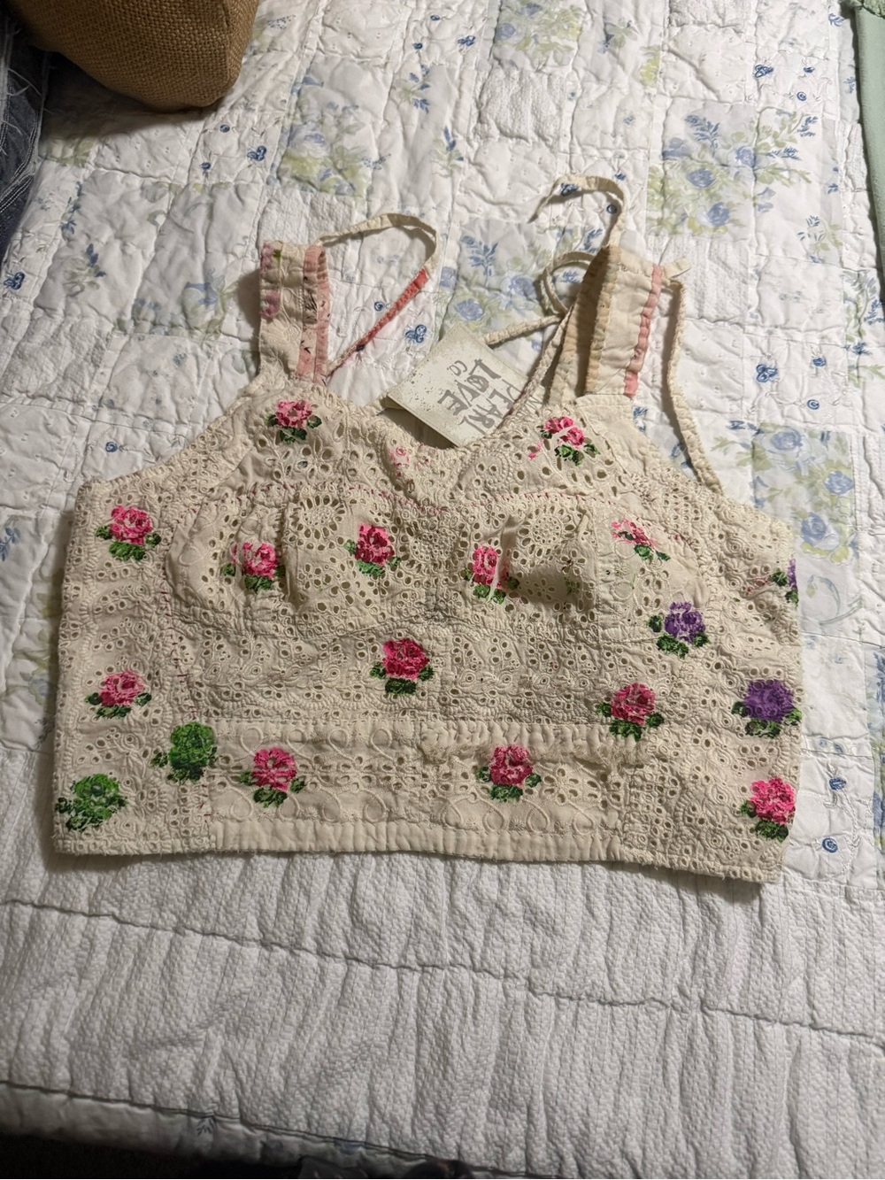 Magnolia Pearl OOAK bralette